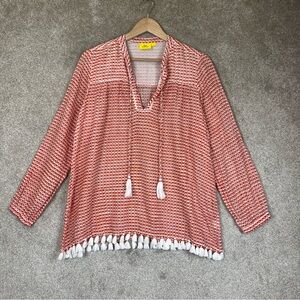 Roller Rabbit Tunic Womens Small Cotton Long Sleeve Pullover Lightweight- 3240*